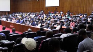 Assemblée Nationale de Guinée, à la présentantion de la LFRIsmael Nabé, Ministre du Plan de la Coopération Internationale et du Développement 2026