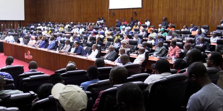 Assemblée Nationale de Guinée, à la présentantion de la LFRIsmael Nabé, Ministre du Plan de la Coopération Internationale et du Développement 2026